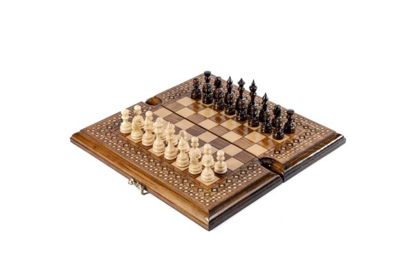 Chess-Kotrateppi Klassískt lúxus skáksett verð