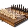 Chess-Kotrateppi Klassískt lúxus skáksett verð