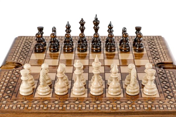 Chess-Kotrateppi Klassískt lúxus skáksett verð
