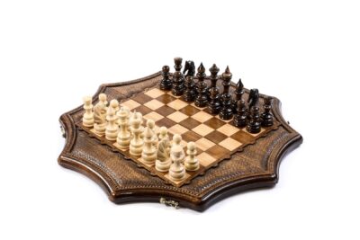 Stjörnulaga skák Millennium Chessgenius rafeindasett Lúxus viðarstykki