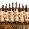 Skák-kotru með fléttumynstri Höfundarréttarvarið Mount Ararat Outline Chess Lúxussett