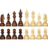 Chess Figures Klassískt lúxus viðarsett