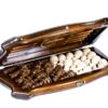 Skák-kotru Dubai með höfundarréttarvarið útlínur Savano Series Luxury Wood skáksett, box og borð samsetning