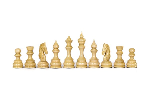 Chess Figures Klassískt lúxus viðarsett