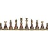 Chess Figures Brons-viðar nútíma lúxussett