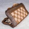 Skák með höfundarréttarvarið Mount Ararat Outline Olive Wood Set