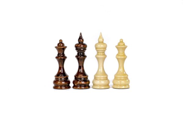 Chess Figures Klassískt lúxus viðarsett