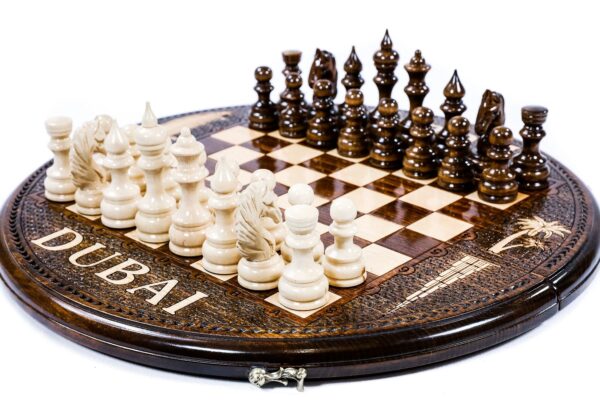 Circular Chess Dubai Luxury. Skák. Leikmyndir.