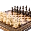 Klassískt Beech Wood Chess Lúxus Veggfóður